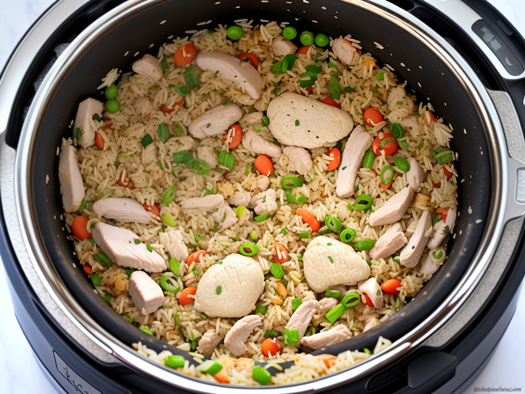 instant pot chicken fried rice