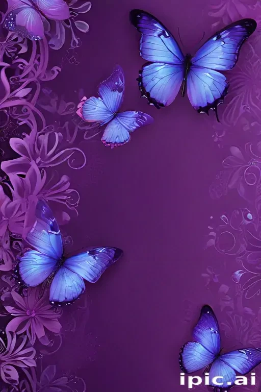 purple butterfly background