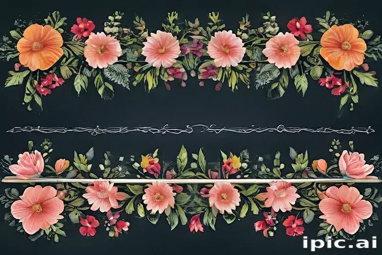 floral borders clipart