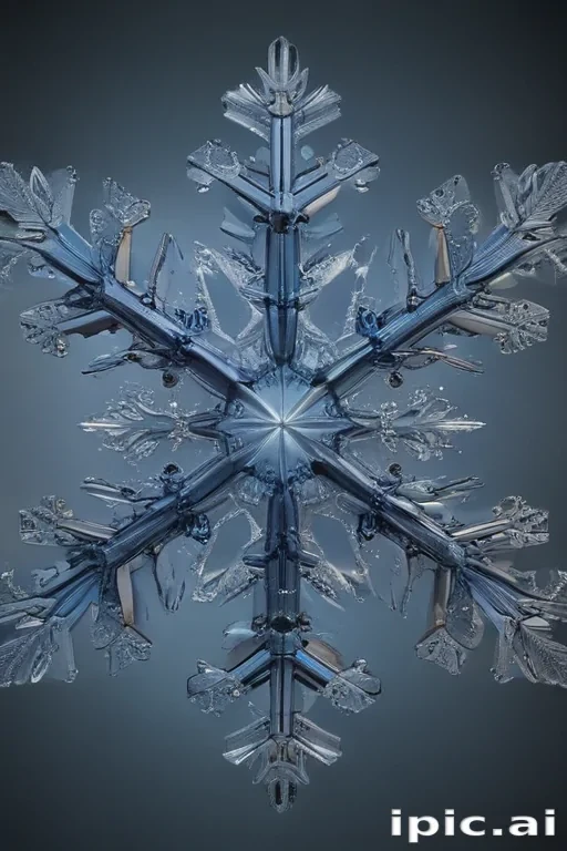 transparent snowflake