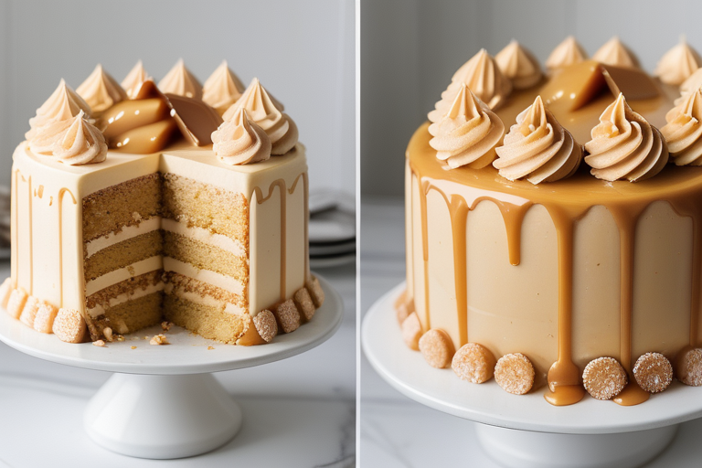 salted caramel cake with kentucky buttercream