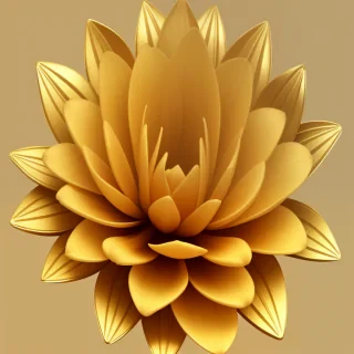 gold flower png
