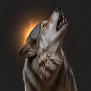wolf howl png