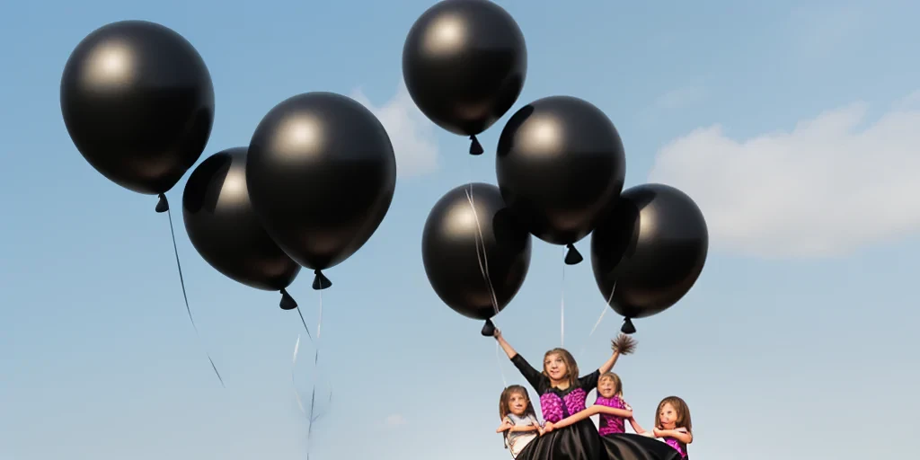 black balloons png