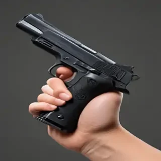 holding gun png