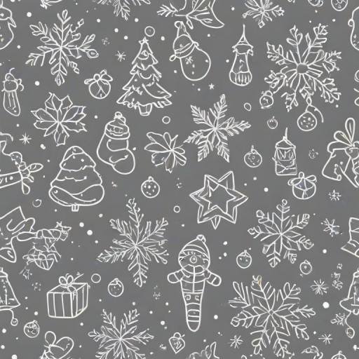 christmas outline