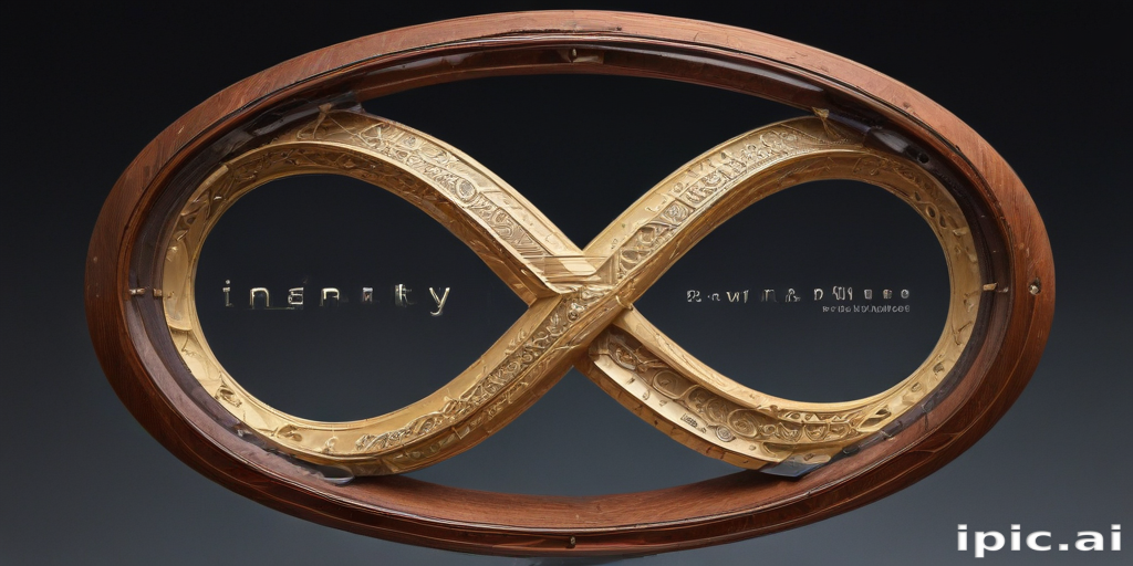 Delicate Infinity Sign Elegant Infinity Symbol Crafted with Intricate Designs and Wood Accents