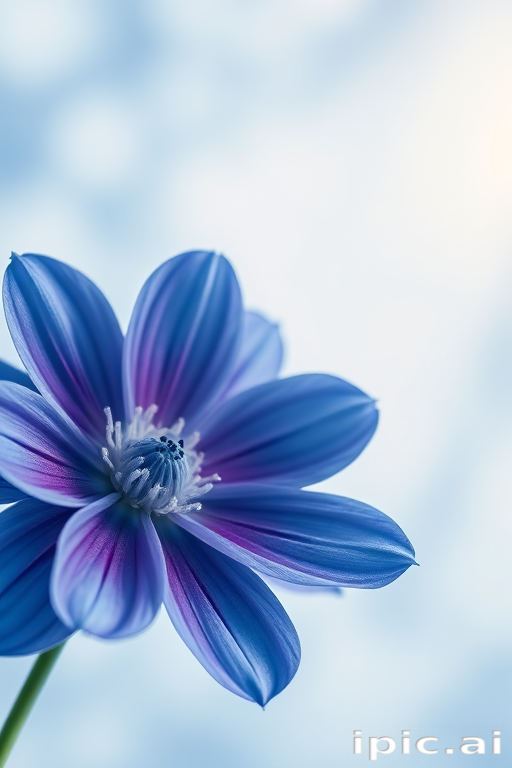 blue flower wallpaper aesthetic