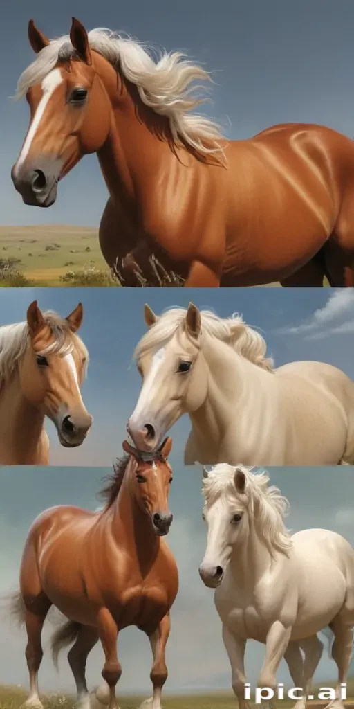 cartoon horses
