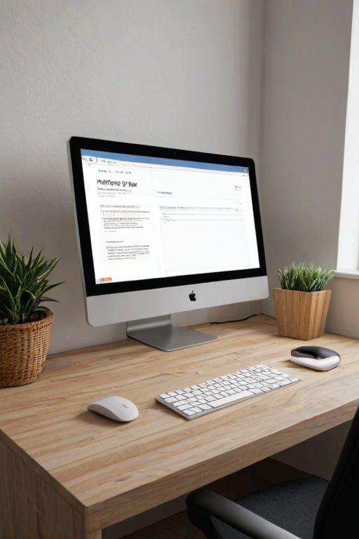 computer mockup