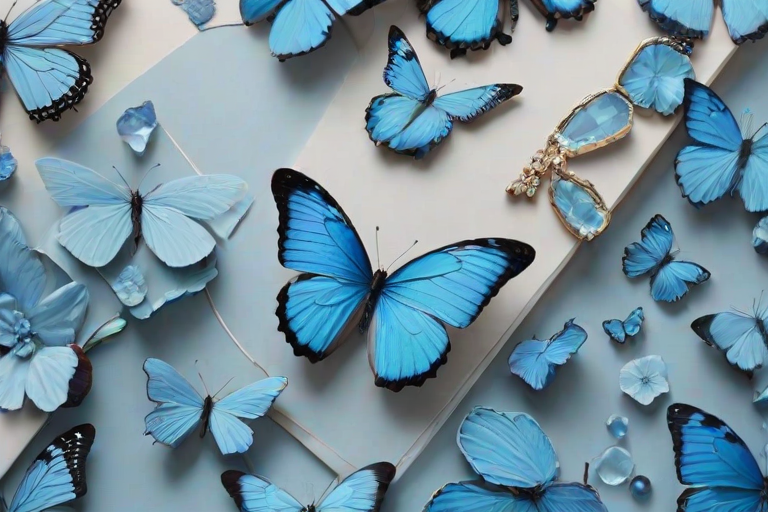 blue butterfly aesthetic
