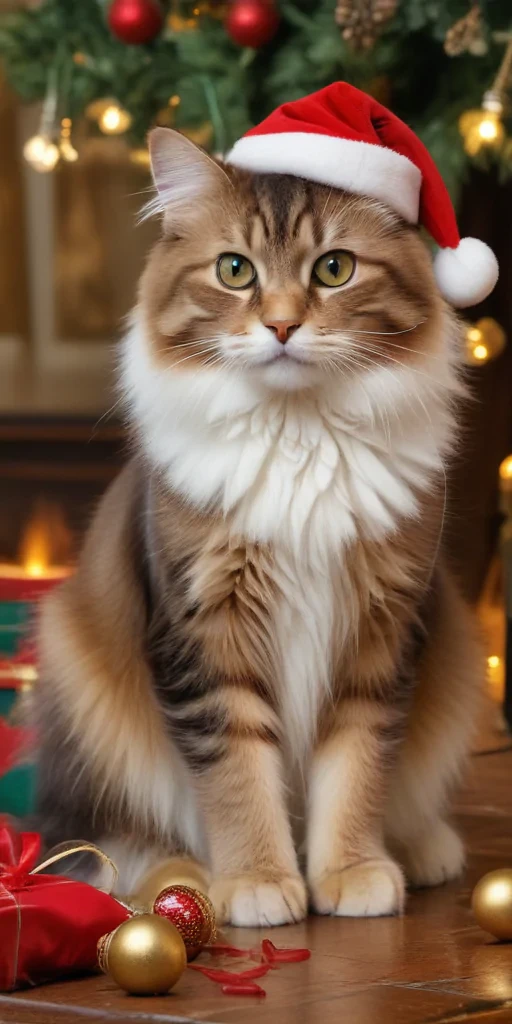 christmas images cats