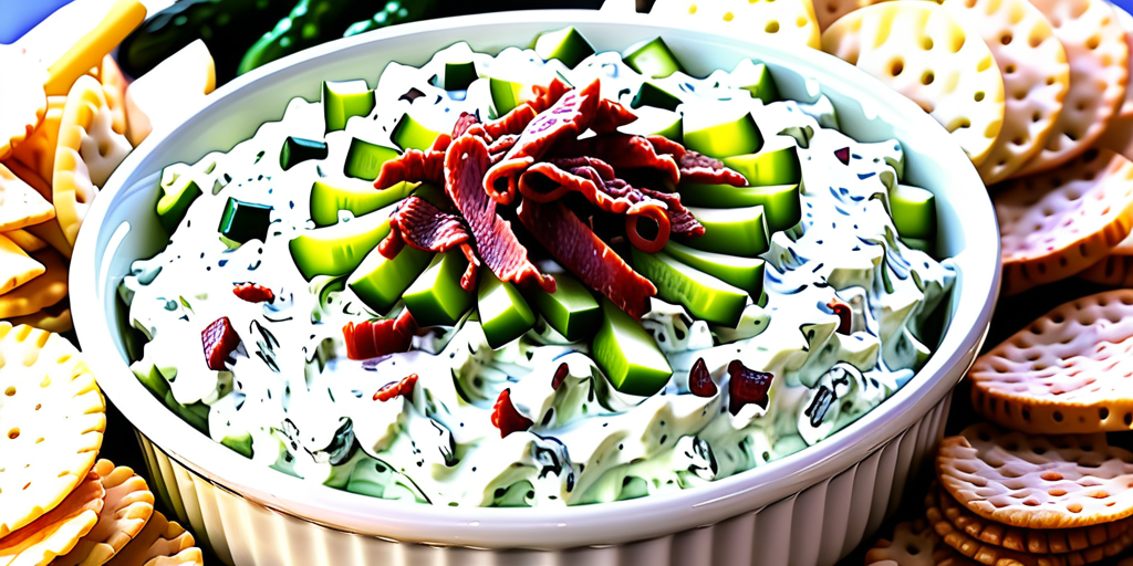 dill pickle dip with dried beef