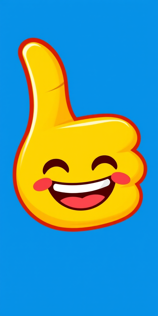 blue thumbs up emoji