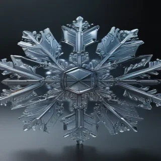 transparent snowflake