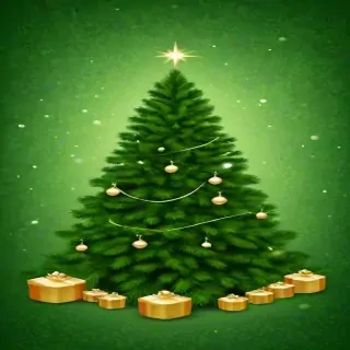 green christmas bg