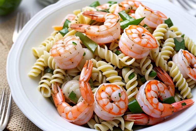 pasta salad shrimp italian dressing
