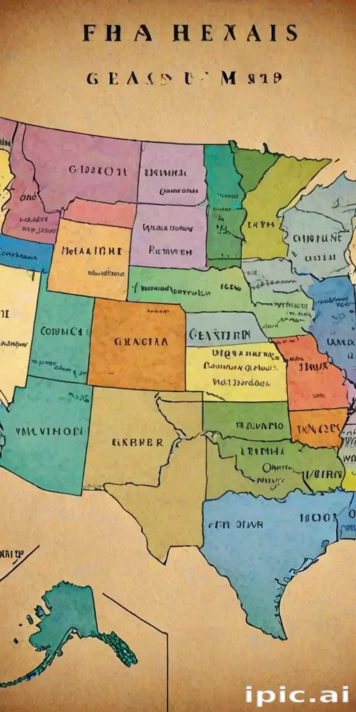 united states map with state names
