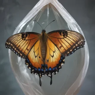 butterfly cocoon png