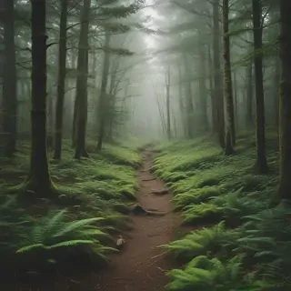green forest aesthetic