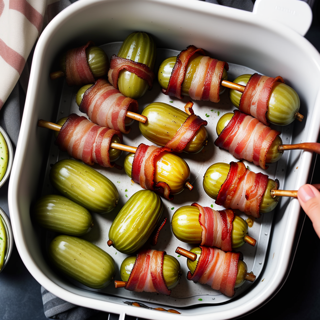 bacon wrapped pickles air fryer