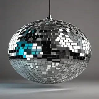 transparent background disco ball png