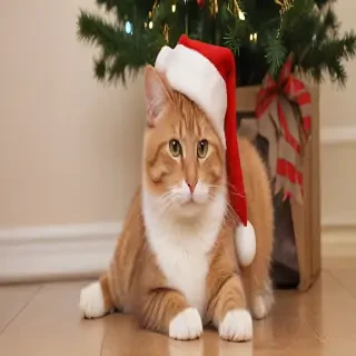pictures of cats for christmas