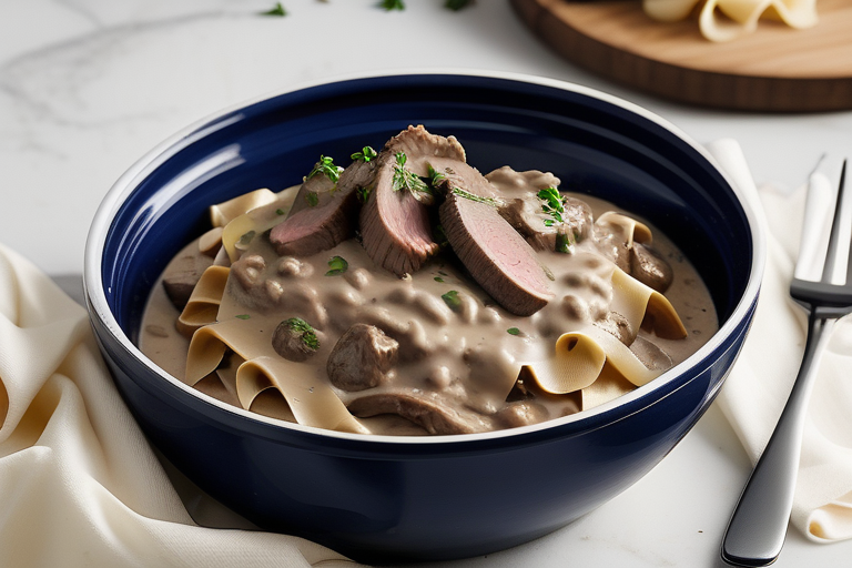 beef stroganoff with leftover prime rib