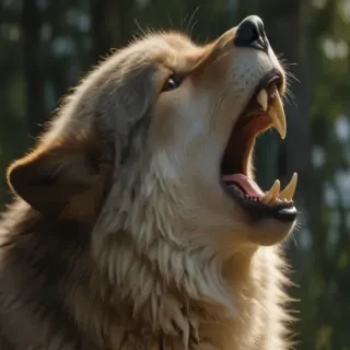 wolf howling png