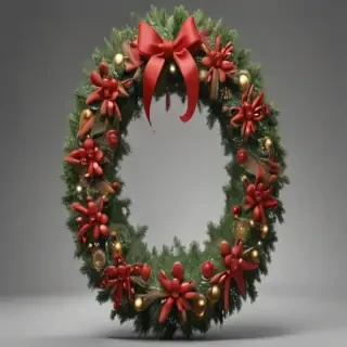 christmas wreath transparent