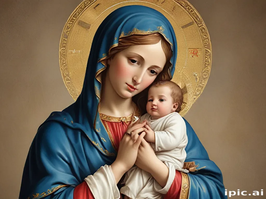 virgin mary clip art