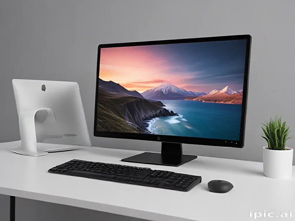 computer mockup