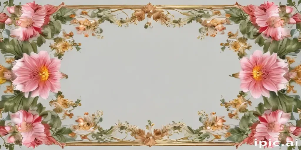 flower transparent border