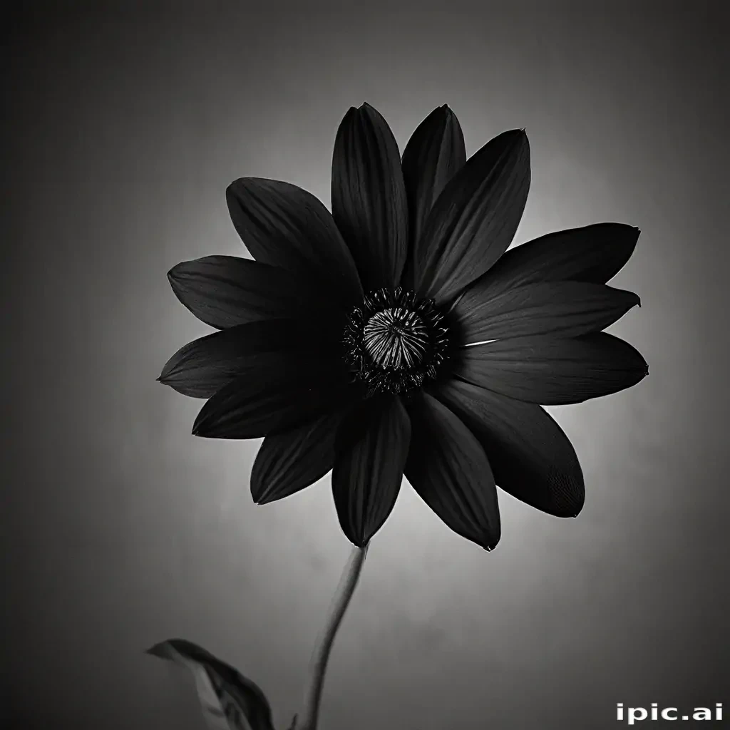 black flower