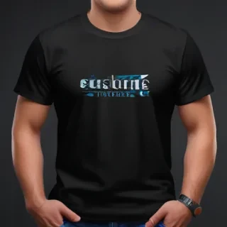 mockup tshirt black