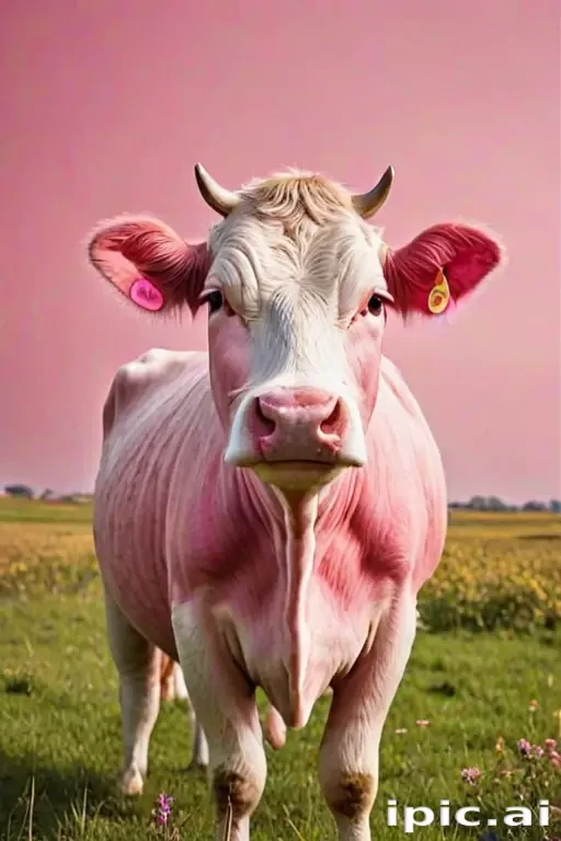 pink cow wallpaper