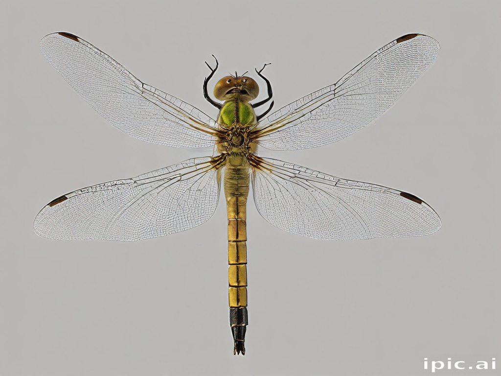 Dragonfly Features Intricate Details of a Dragonfly Displaying Its Delicate Wings and Body