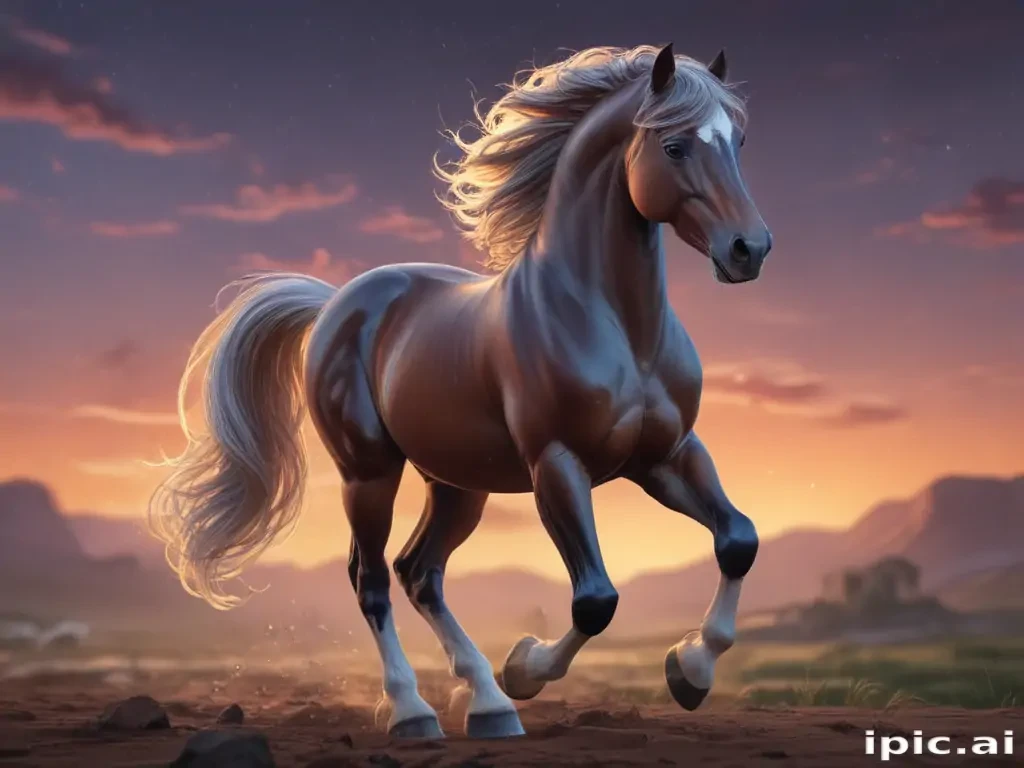 image of a cartoon horse