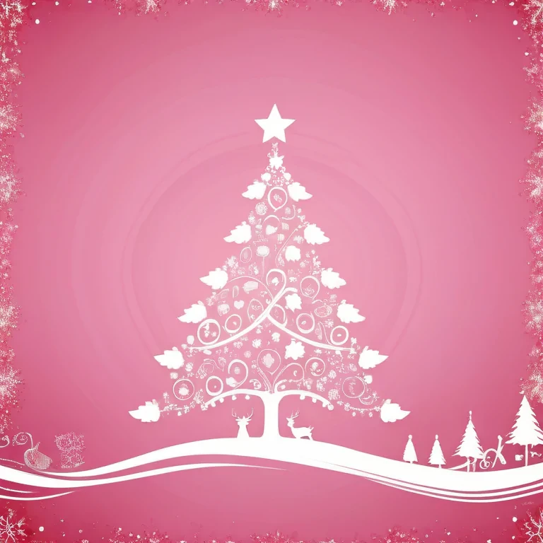 pink christmas desktop wallpaper