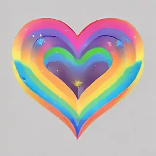 rainbow heart png