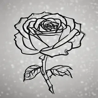rose outline