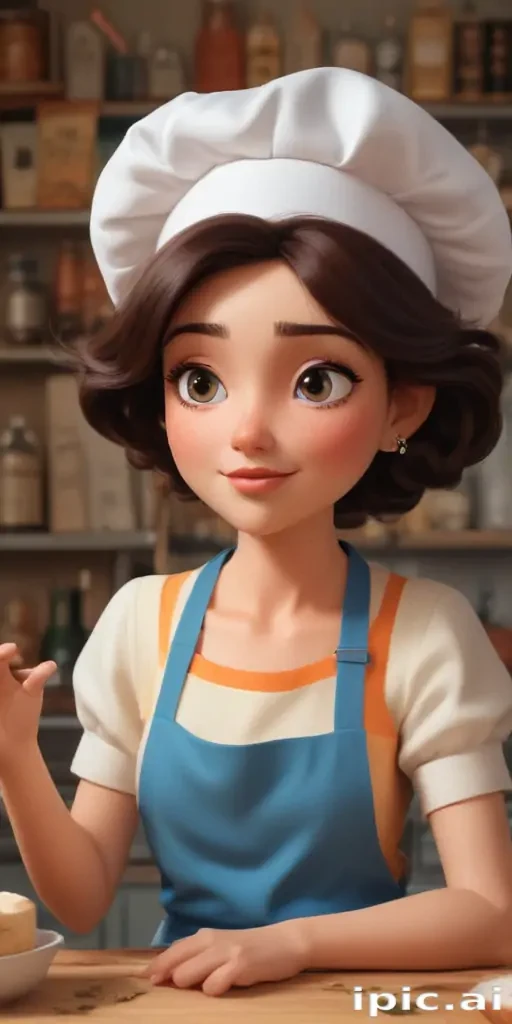 brunette cartoon character