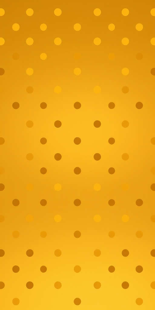 generate a seamless golden pattern with evenly spaced brown polka dots on a gradient background, 50mm lens, aperture f/8, ISO 100, shot from an overhead angle using a high-resolution DSLR camera