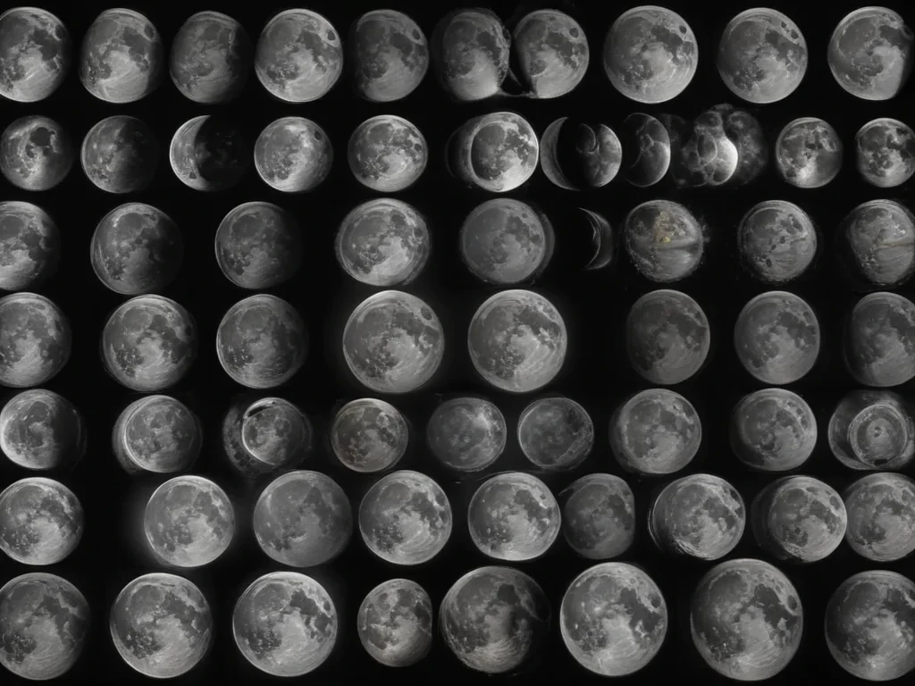 drawing of the moon