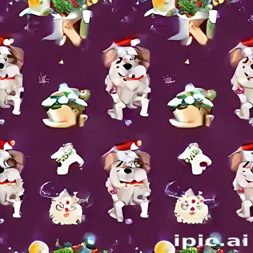 dog christmas background