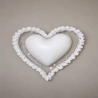 white heart