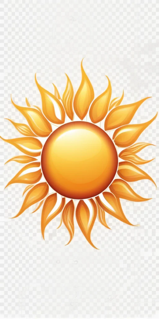 sun clipart transparent background