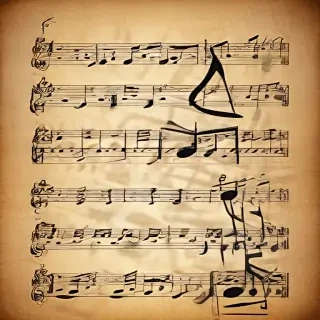 notes music background