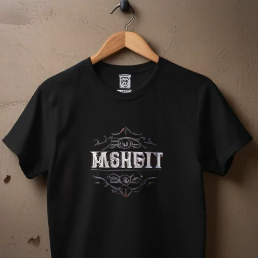 black tee shirt mockup