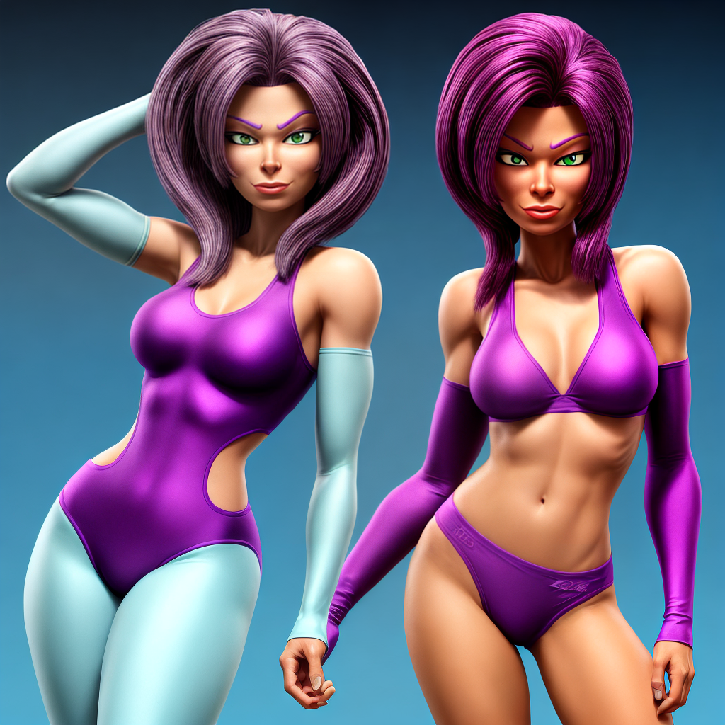 free-ai-image-generator-photorealistic-leela-from-futurama-purple